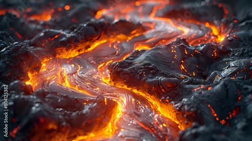 Raw Energy: A Hyper-Realistic Visualization of Molten Lava