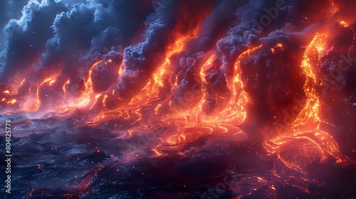 Lava Flow  A Dynamic and Vivid Visualization of Raw Power
