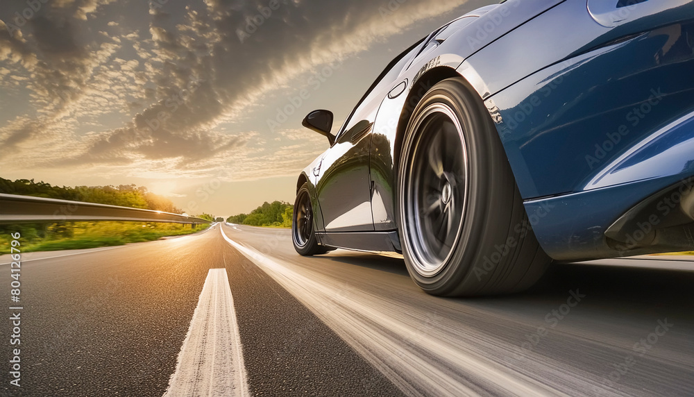 Sports car closeup