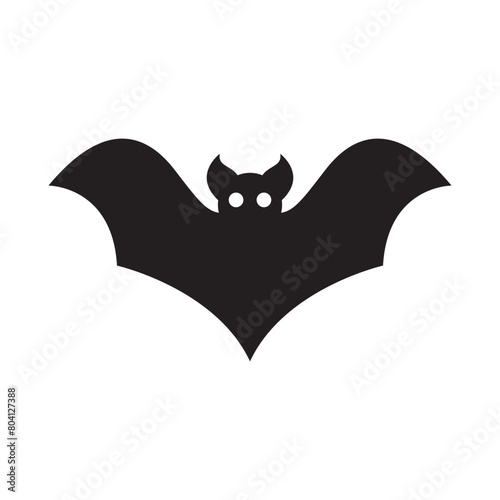 flying bat logo design flapping wings