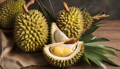 Durian fresh and ripe
