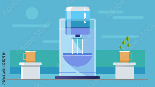 Say goodbye to constantly refilling your pets water bowl and hello to a smart water fountain with a large capacity and advanced filtering. Vector illustration