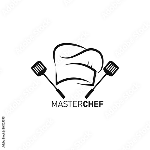 Masterchef food logo vector design.