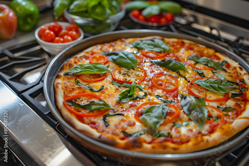 The Art of Stovetop Pizza Making: Homemade Pizza Ready to Serve