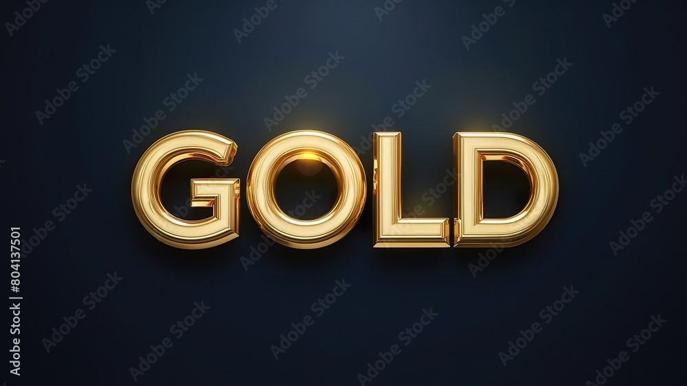 3D golden text 3D golden text