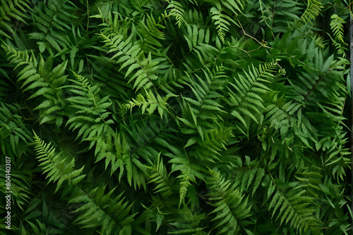 Vibrant green ferns. Perfect for nature themes  wallpapers  and eco-friendly projects