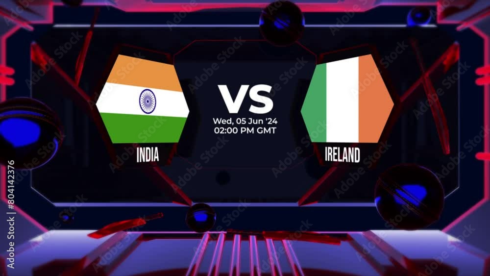 T20 Cricket world cup Versus video, Engage audiences with dynamic cricketing objects.