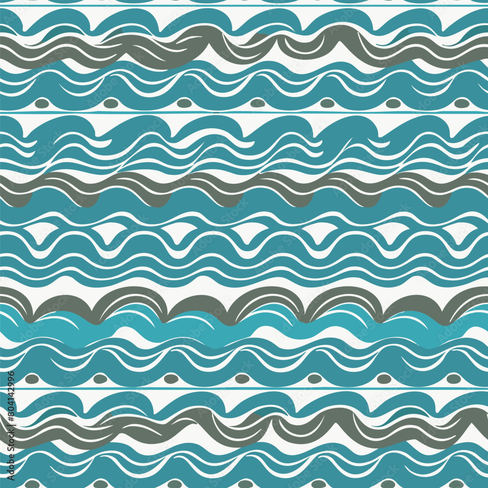 graphic sea wave seamless pattern graphic sea wave seamless pattern