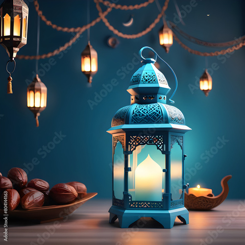 christmas lantern and candle