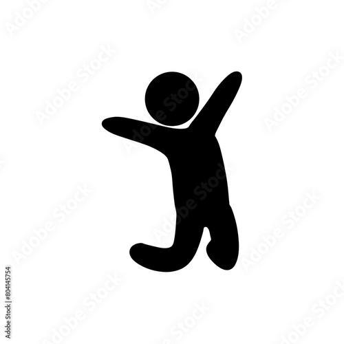 silhouette of a person jumping
