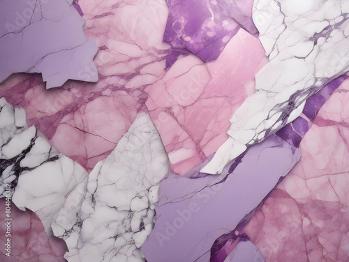 Purple and pink crackled marble background