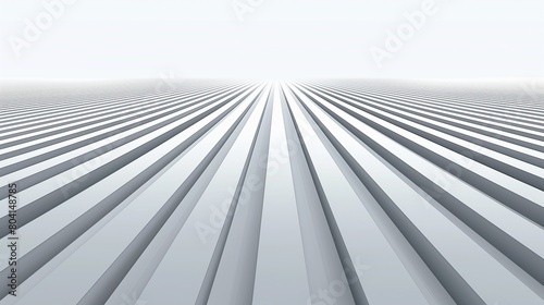 A minimalist pattern of horizontal lines in varying shades of grey, set against a pure white background.