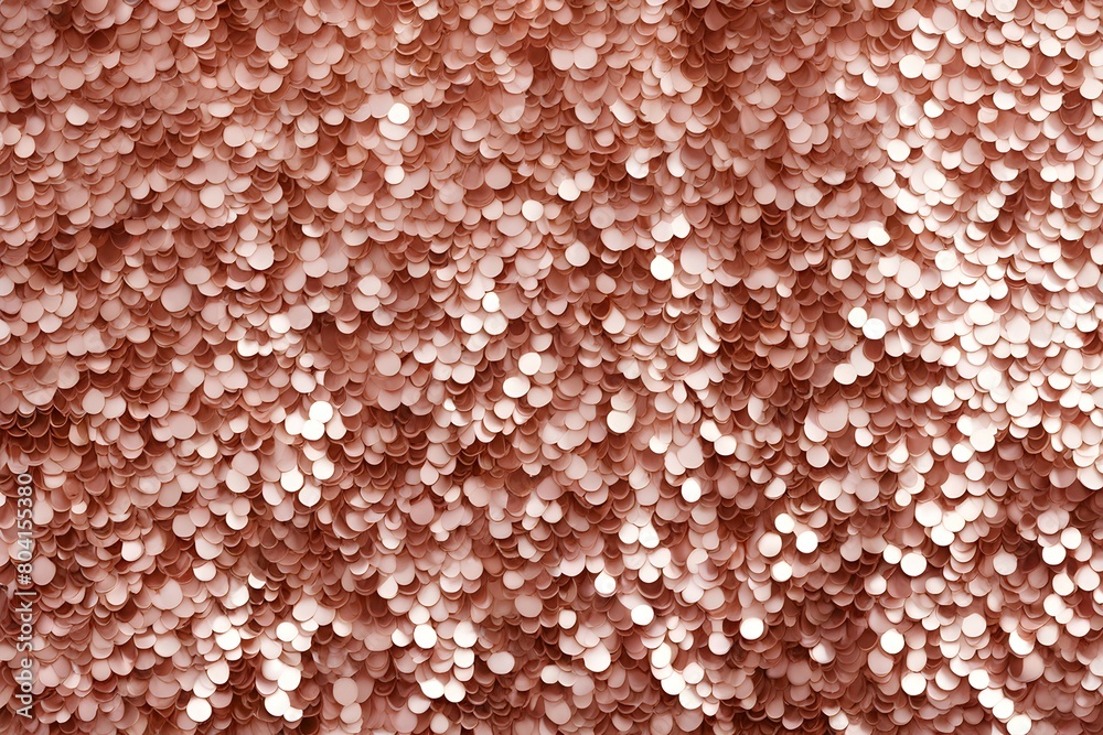 A close up of a pink and gold glittery fabric with a lot of small circles A close up of a pink and gold glittery fabric with a lot of small circles