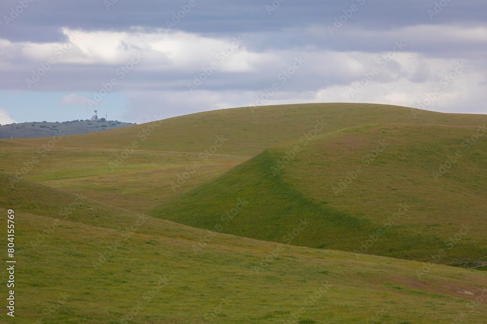 Farmland hills in the countryside. Santa Margarita, California, United States of America.