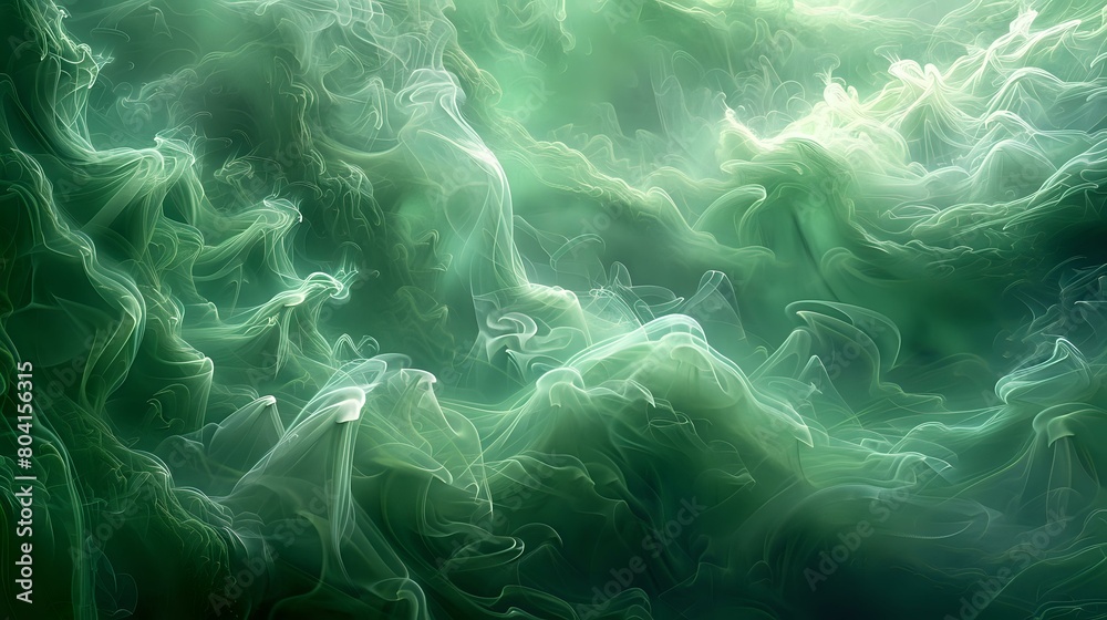 Organic and Enigmatic Smoke in Moody Green Organic and Enigmatic Smoke in Moody Green