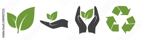 ecology icon on white background