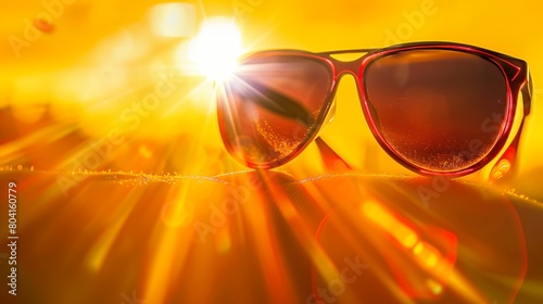 the sun is burning. hot temperature. global warming. summer heat. 