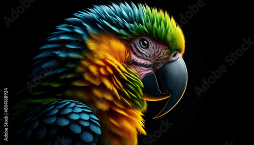 portrait of a parrot photo