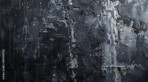 Grungy textures in shades of black and gray create an edgy vibe. photo