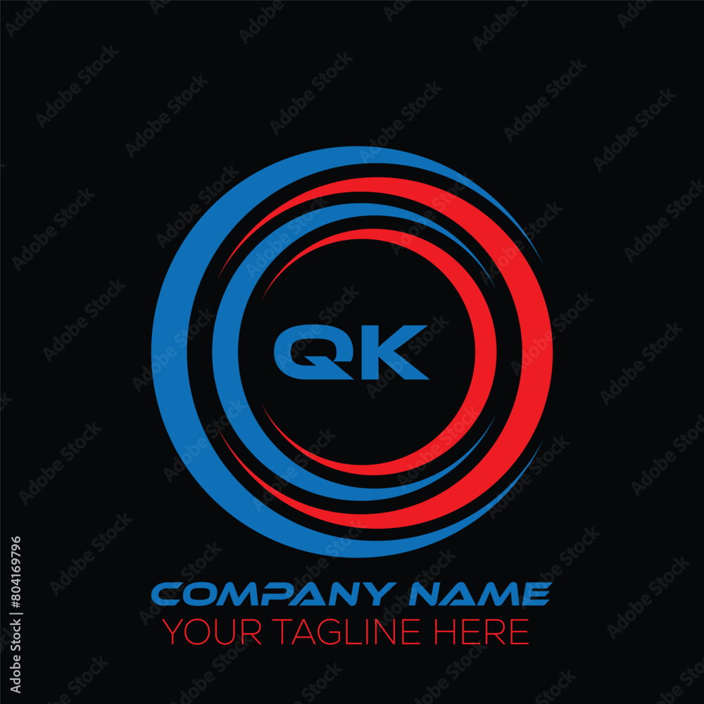 QK letter logo creative design. QK unique design. QK letter logo design on black background. QK letter logo creative design. QK unique design. QK letter logo design on black background.