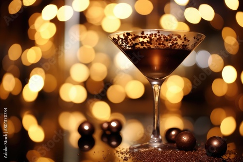 Wallpaper Mural Chocolate Decadence: Rich chocolate martini in a decadent glass. Torontodigital.ca