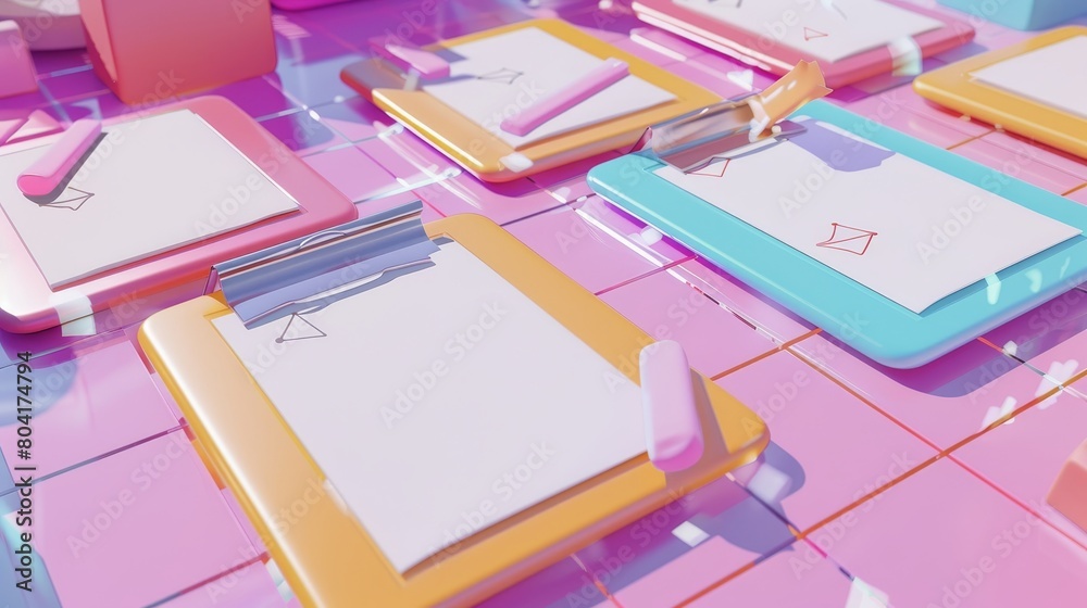 The animation shows the acceptance and rejection of documents on a ...