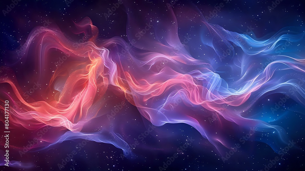Fototapeta premium Tranquil Beauty: Fluid Forms and Moody Hues