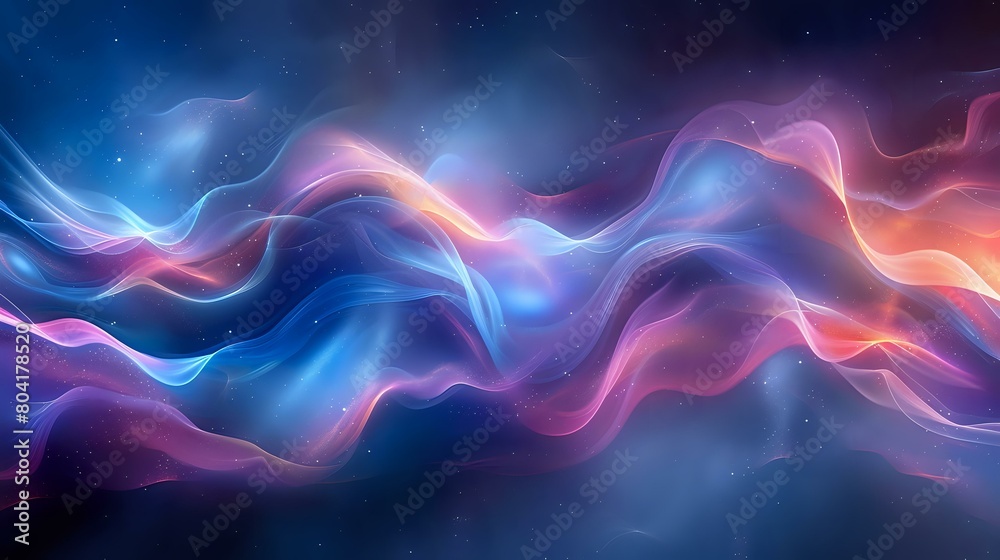 Celestial Harmony: Abstract Swirls in Deep Blues Celestial Harmony: Abstract Swirls in Deep Blues