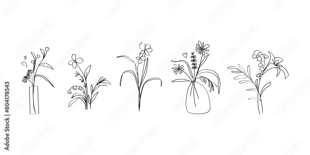 minimal botanical summer graphic sketch line art drawing, trendy tiny tattoo design, leaf elements vector illustration minimal botanical summer graphic sketch line art drawing, trendy tiny tattoo design, leaf elements vector illustration