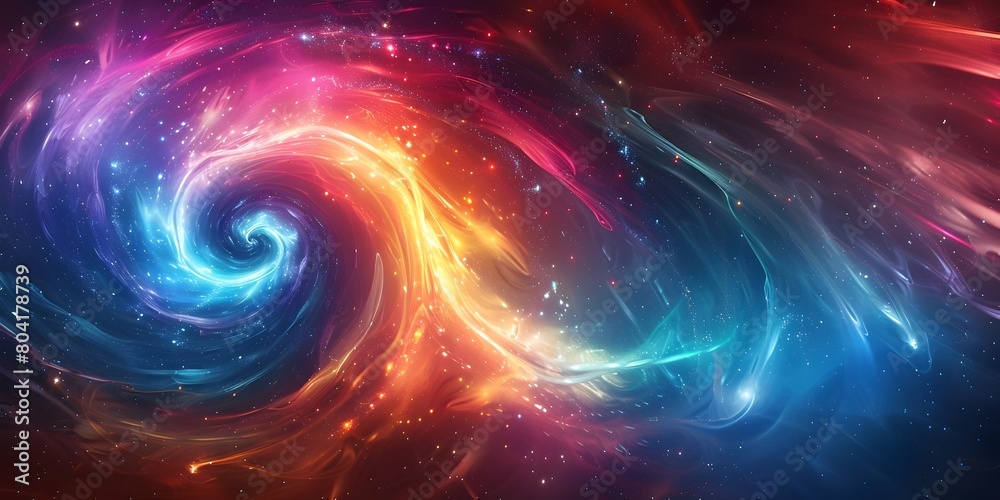 Cosmic Spiral Explosion of Radiant Energy Waves