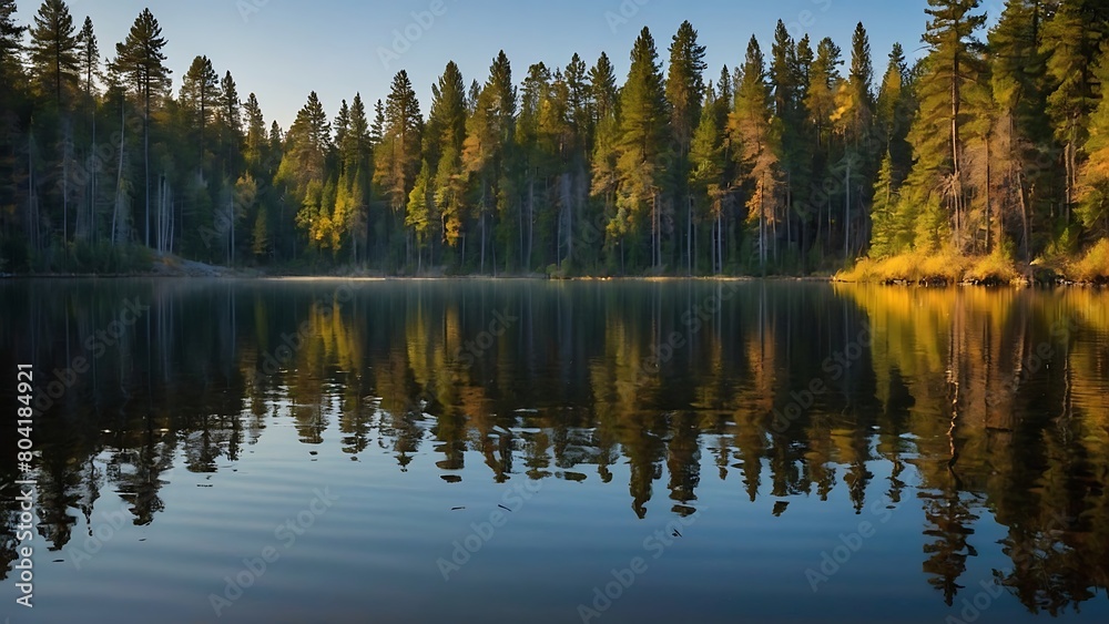 reflection of trees in water Tranquil Pine Lake Reflections of Serenity reflection of trees in water Tranquil Pine Lake Reflections of Serenity
