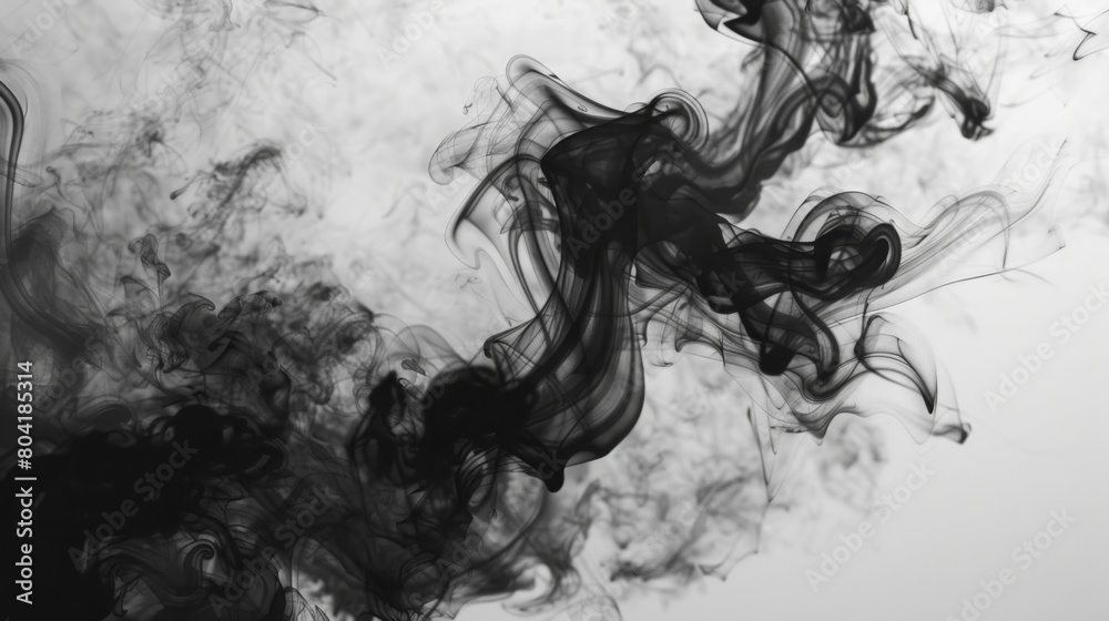 Swirling smoke patterns in shades of black and white create a mysterious texture. Swirling smoke patterns in shades of black and white create a mysterious texture.
