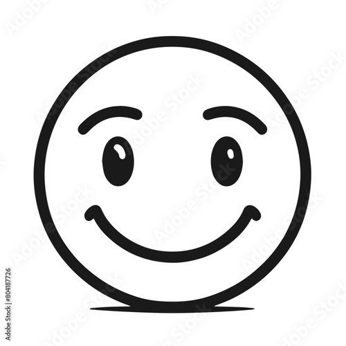 Smile Icon in trendy flat style isolated on white background. Happy face, smiley face icons 