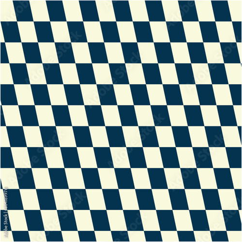 blue and white checkered tablecloth
