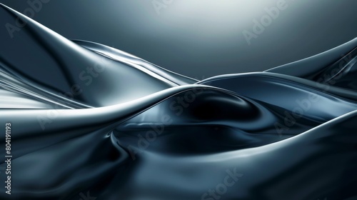 Close-up view of smooth, flowing, and glossy fabric. light reflects off its surface, creating highlights and shadows that emphasize its curves and folds