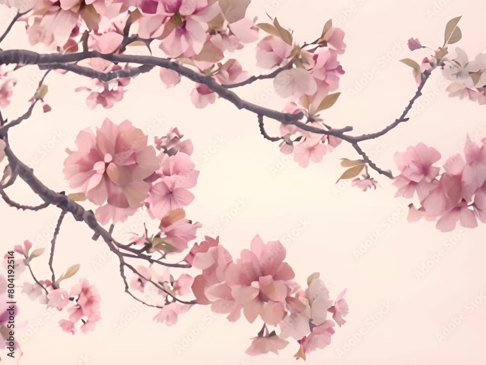 Tree branch flower Photo Overlays, Summer spring painted overlays,