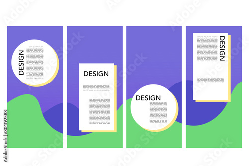Vector colorful liquid abstract pattern for poster, banner, print, fabric and social media story with frame and border background