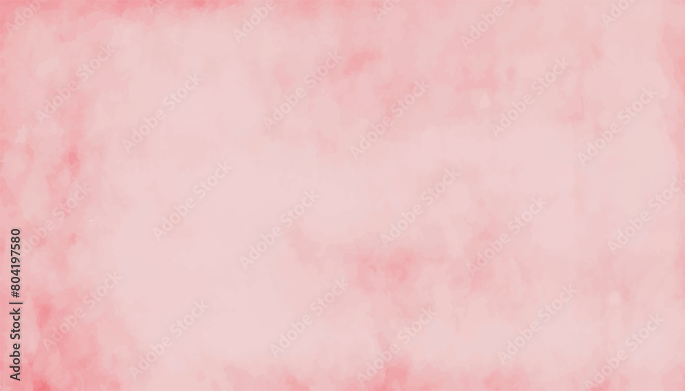 Abstract  Rosy backdrop and pink water coloring background with pink soft texture. Rosy texture and Peach texture vector., Abstract pink watercolor background with pink soft texture.
