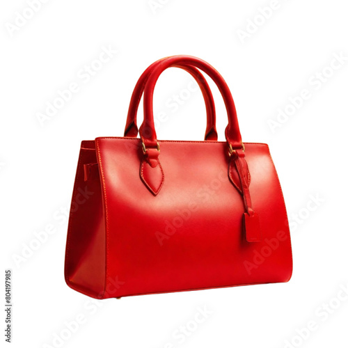 leather Women's handbag on Isolated transparent background png. generated with AI