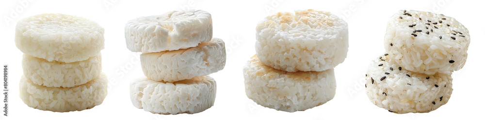 Rice cakes, isolated on transparent background 
