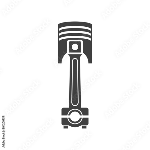 Automotive piston workshop logo design modern badge style custom car service engine tune up logo.