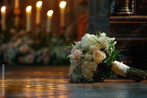 Beautiful bouquet of roses generated.AI