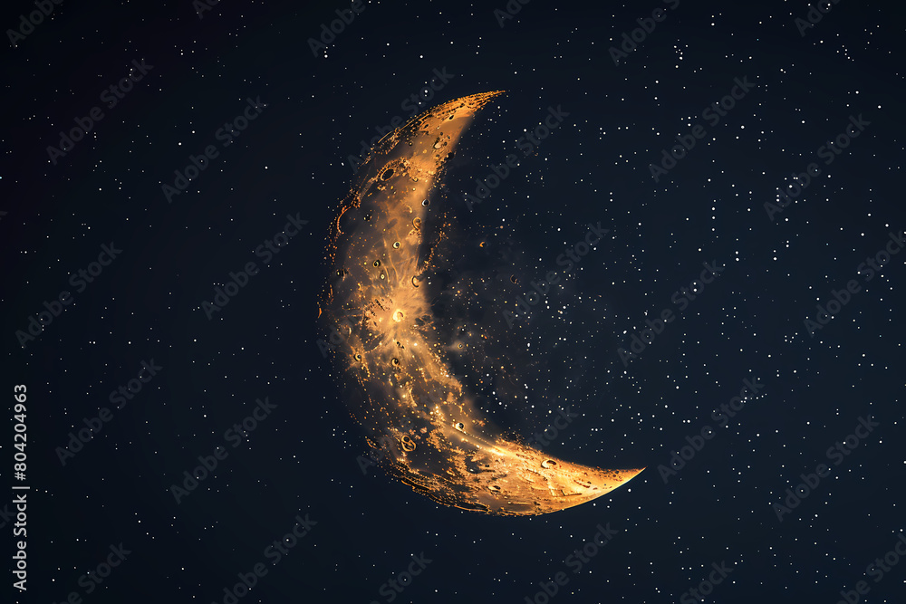 crescent moon hanging low in the night sky crescent moon hanging low in the night sky