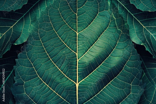 Green leaf texture background. © Grigor