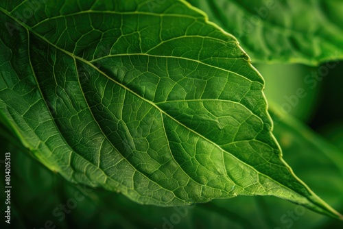 Texture green leaf macro abstract background.