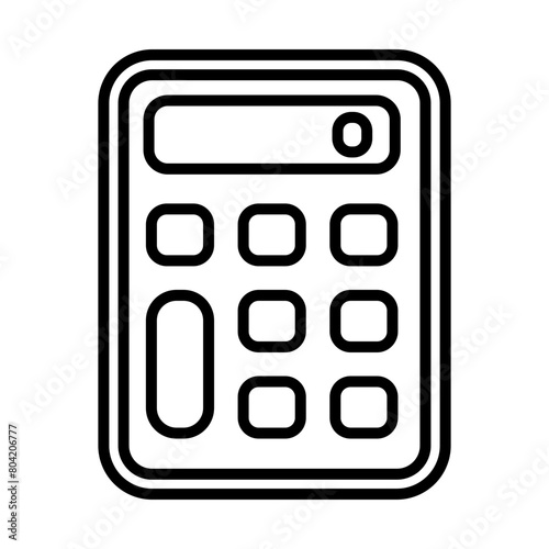 Calculator line icon