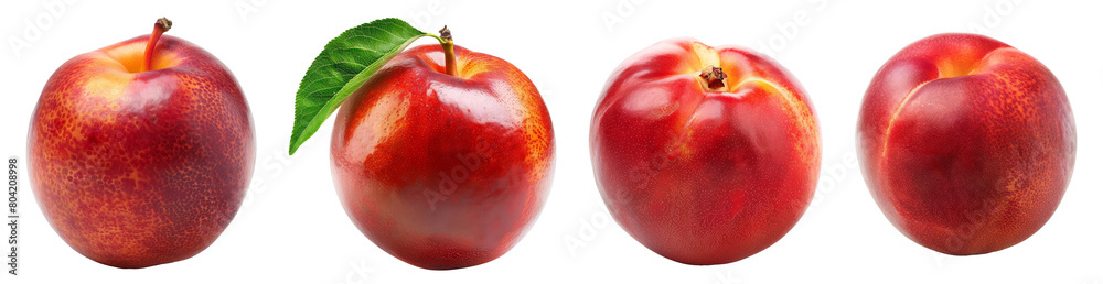 Nectarine fruit isolated on transparent png Nectarine fruit isolated on transparent png