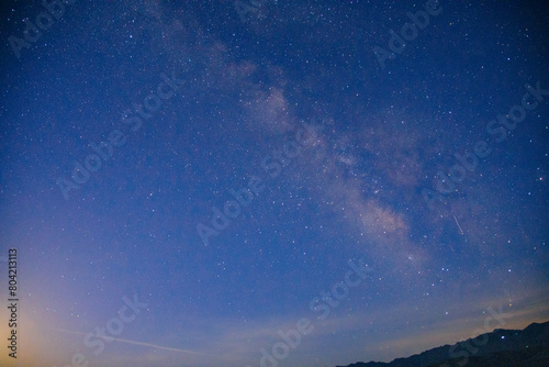 Gansu Province Baiyin Shuyong Taikoucheng - Castle and mountains under the Milky Way photo