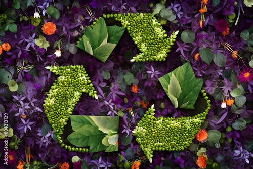 recycling symbol environmental awareness green growth eco friendly photo