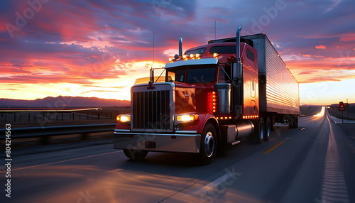 Logistics transport background